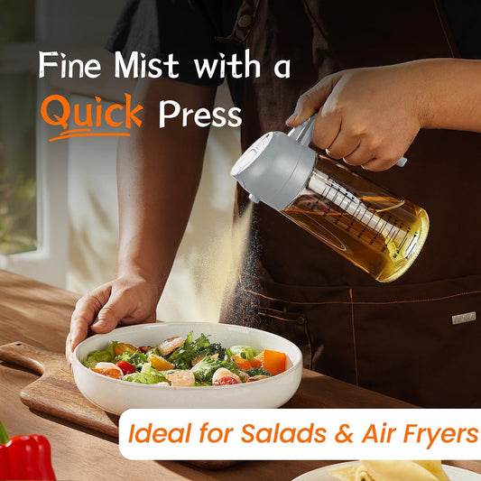 16 oz Glass Olive Oil Sprayer for Cooking & Air Fryer