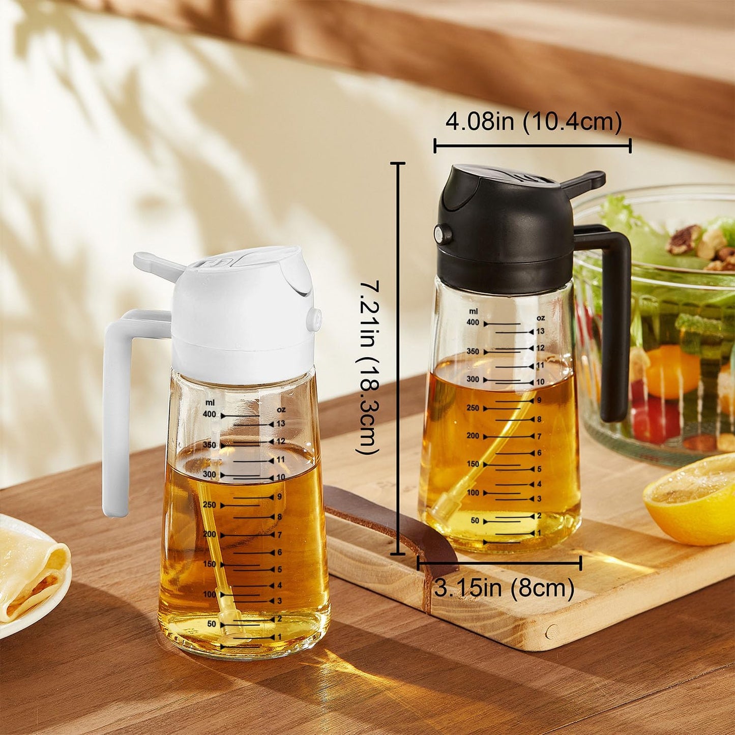 16 oz Glass Olive Oil Sprayer for Cooking & Air Fryer