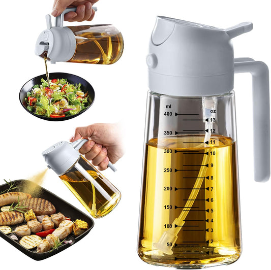 16 oz Glass Olive Oil Sprayer for Cooking & Air Fryer