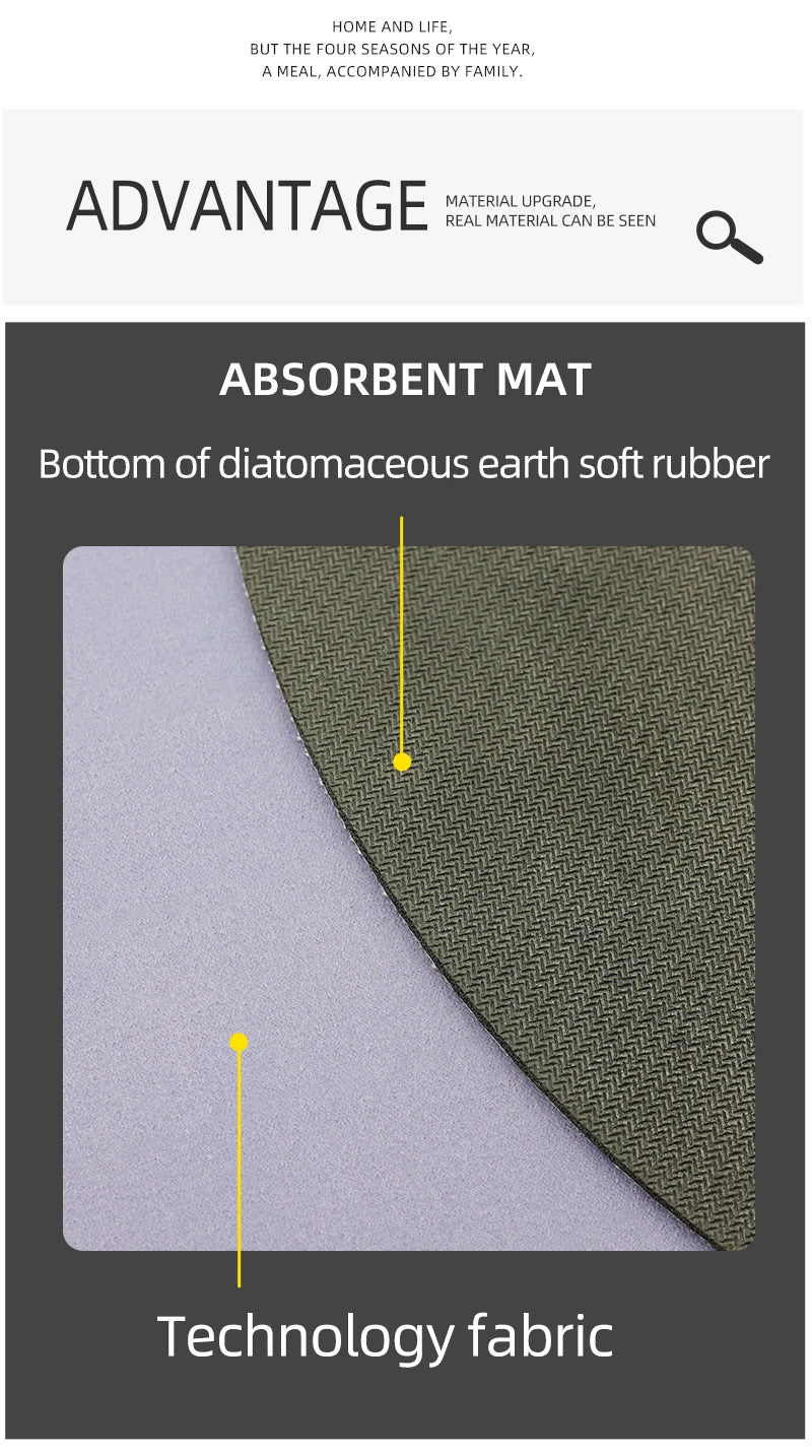 1PCS Kitchen Floor Mat Waterproof, Anti-skid, Anti-dirty Foot Mat Household Door Mat, Door Mat Carpet, Diatomite Door Mat