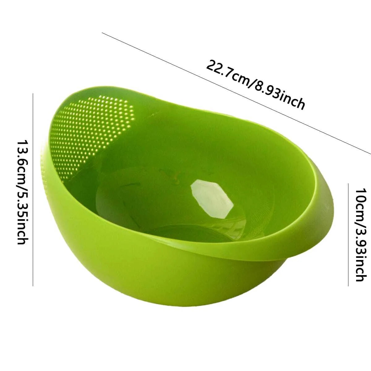1PC -basket rice basin rice sieve large rice basin rice washer household rice basket kitchen drainage